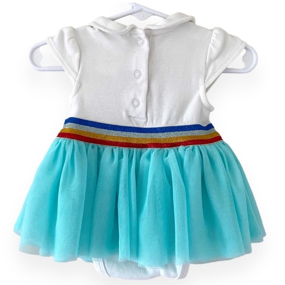 **NWT** Disney white and teal Minnie Dress with tutu - Picture 2 of 2